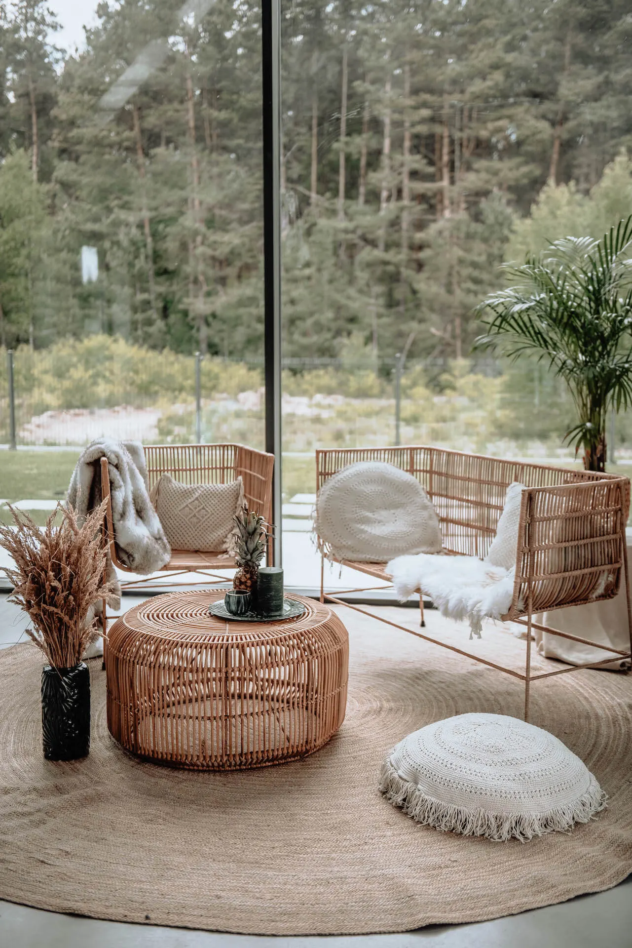 STOLIK RATTANOWY FITO M Naturalny - MMRT001M