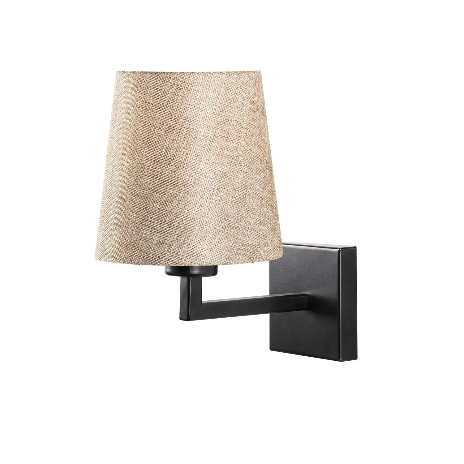 Lampa ścienna kinkiet PROFIL 24x30 cm czarna kremowa