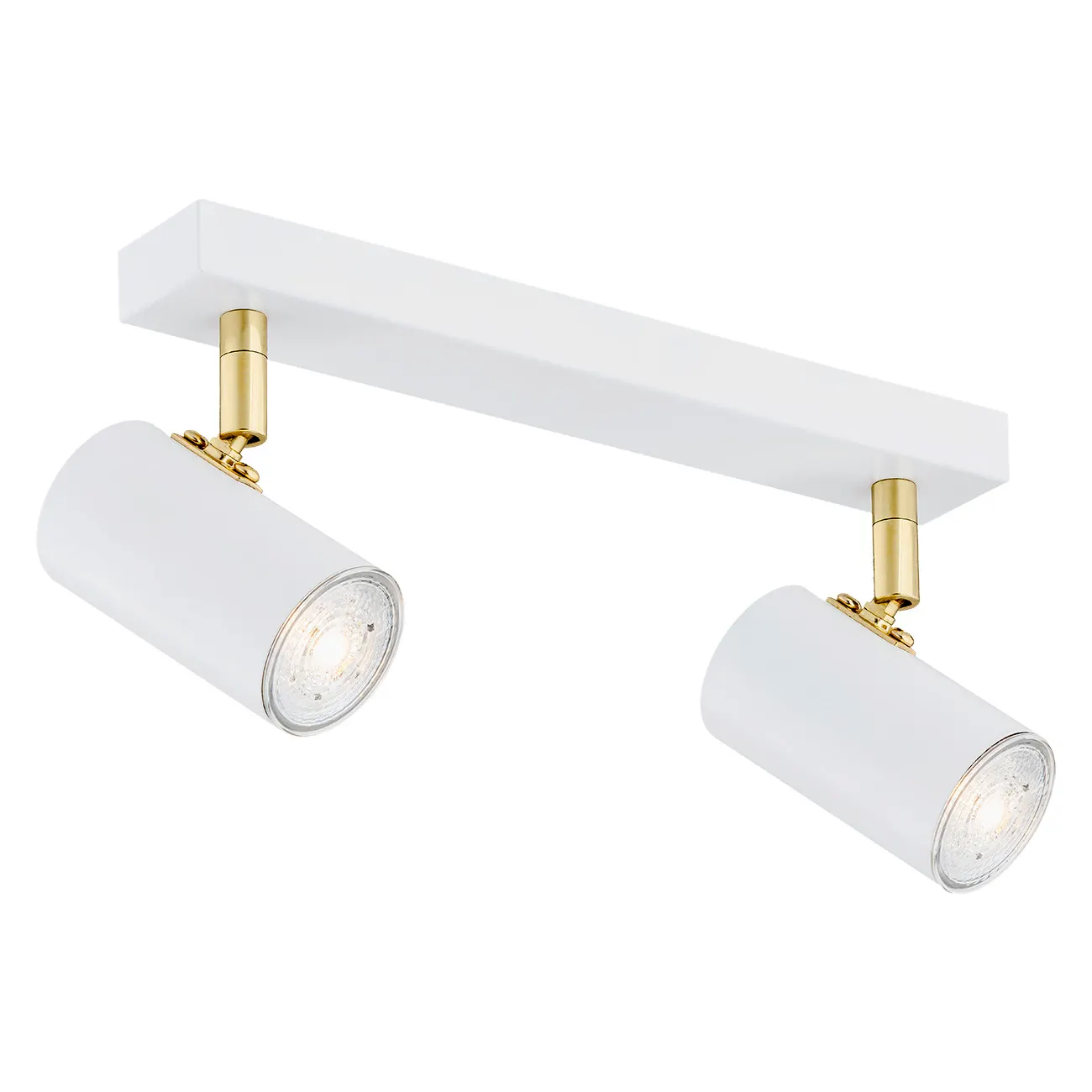 Plafon LAGOS metalowy biały mosiądz regulowany 35cm Plafon LAGOS metalowy biały mosiądz regulowany 35cm