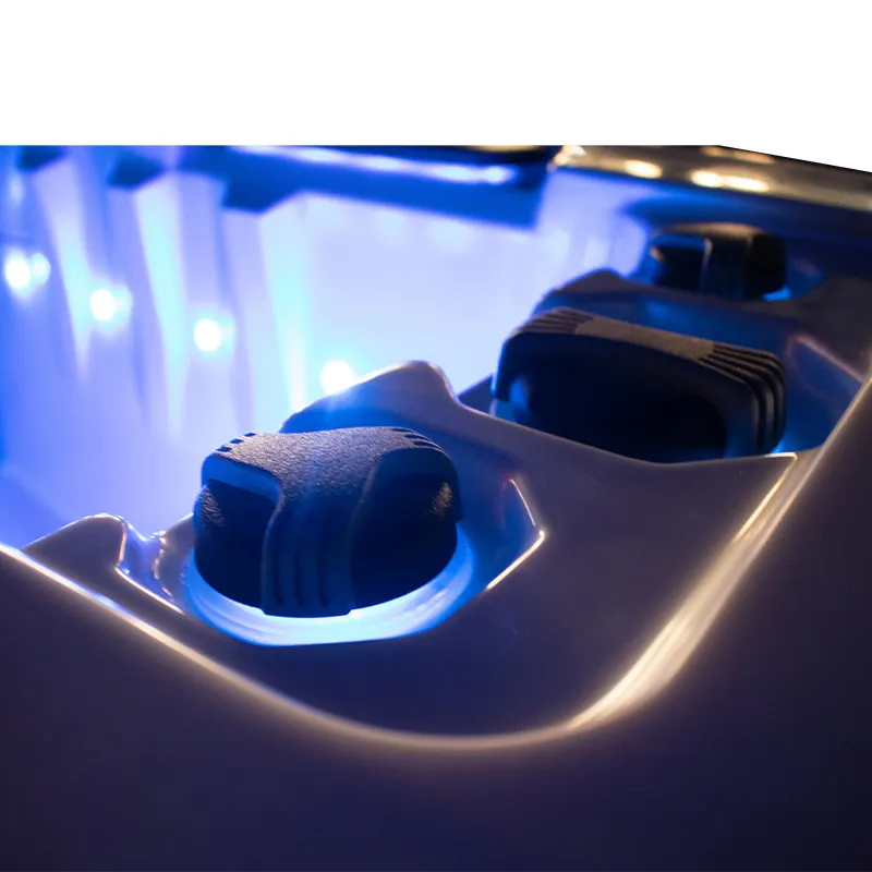 Jacuzzi ogrodowe 2-os. z hydromasażem SPA-749 200x135 cm biały/antracyt - HS_SPA749-3282