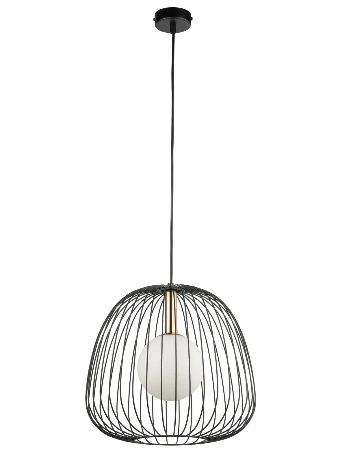 Lampa wisząca BELL 1 M czarno-złota Lampa wisząca BELL 1 M czarno-złota