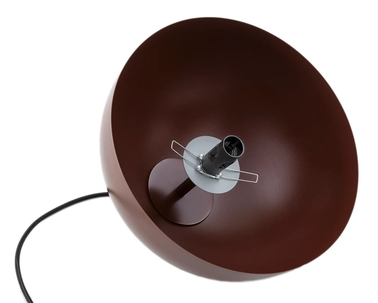 Lampa wisząca PIAVA czekoladowo brązowa biało-brązowy marmur na czarnym przewodzie 144x27cm - 8444