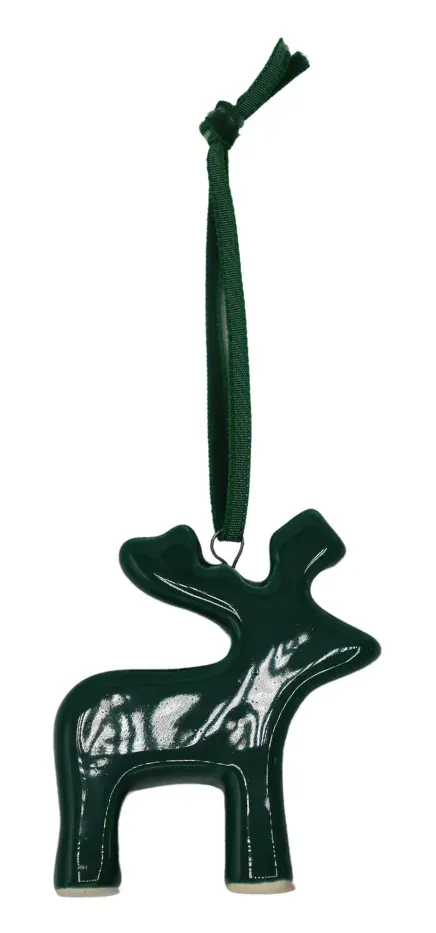 Zawieszka ceramiczna RENIFER zielona Zawieszka ceramiczna RENIFER zielona