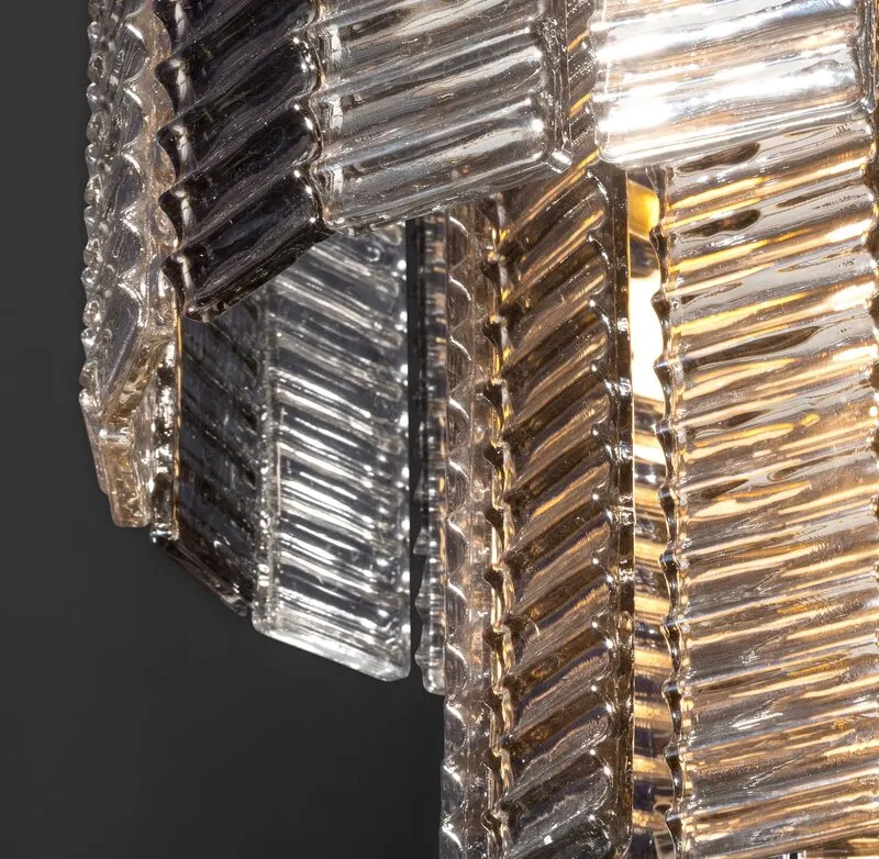 Lampa sufitowa DALIA złota, dymiony 42x50 cm - EU_391671