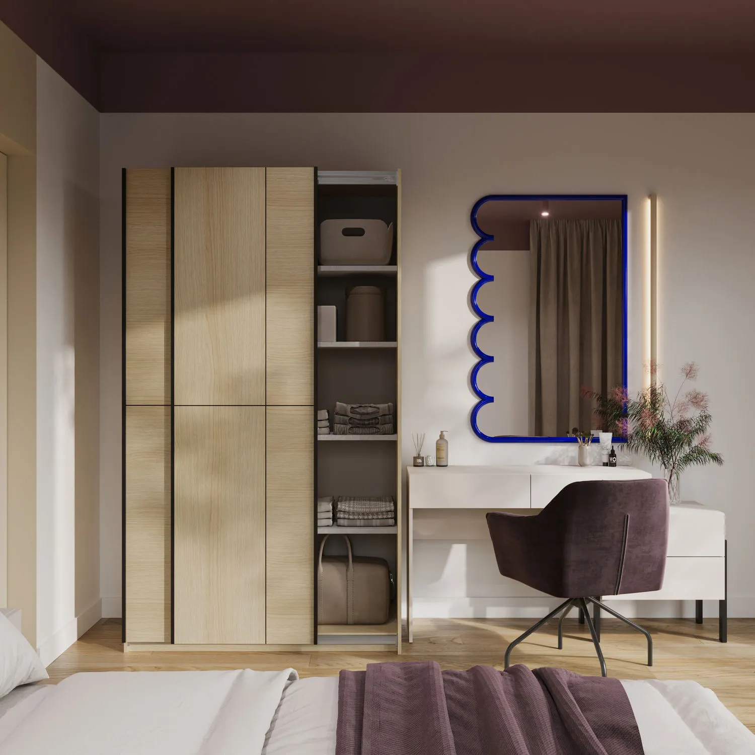 Szafa 2-drzwiowa CUBE drzwi przesuwne 120x210 dąb lindberg - 24LGOF64