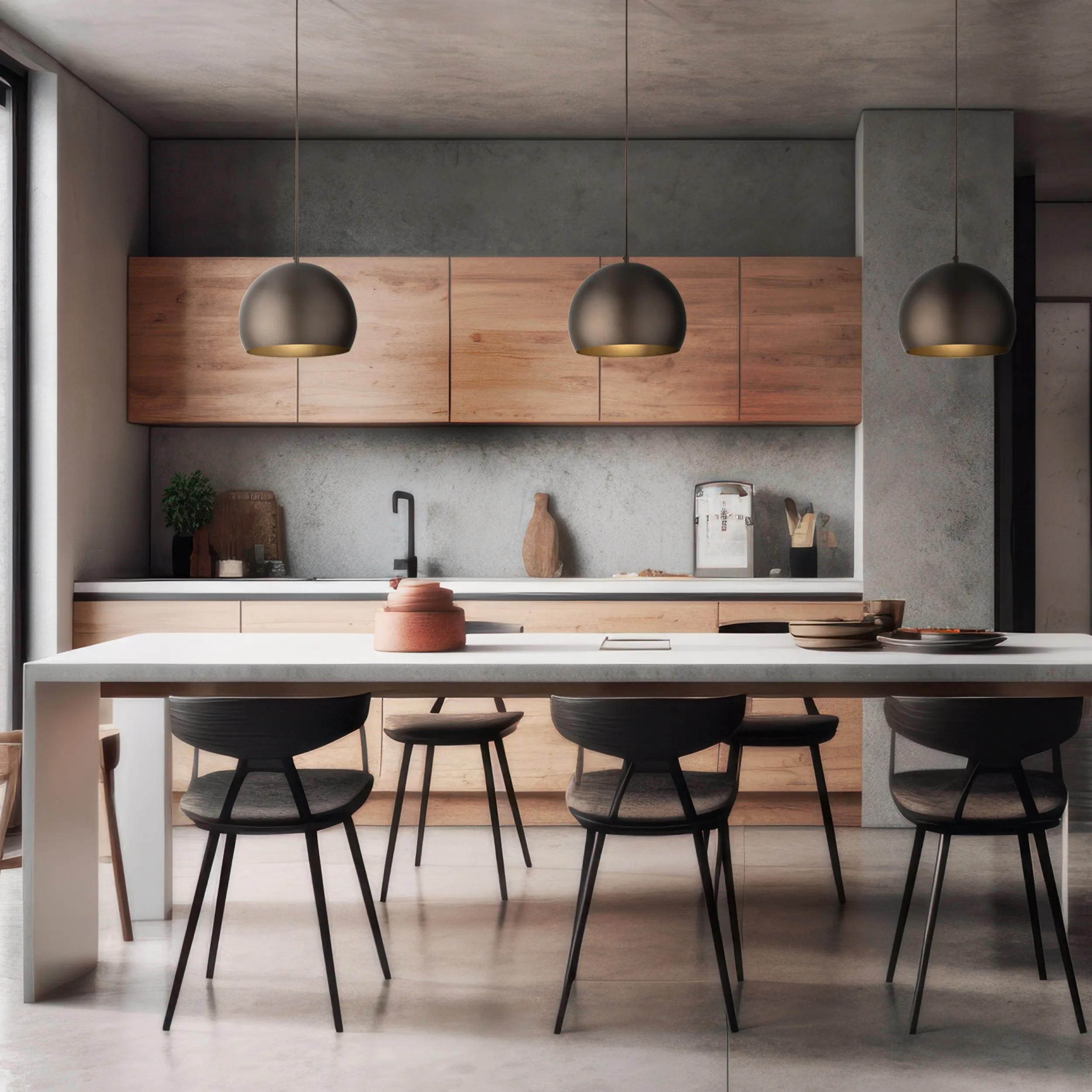 Lampa wisząca ZOE brązowa 160x27cm - TK_10171