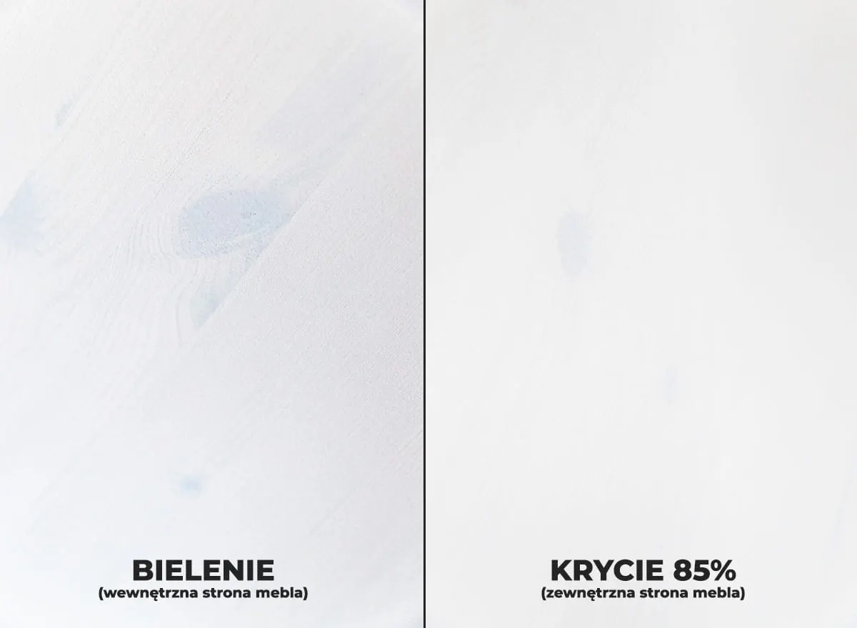 Komoda z przeszkleniem BELLUNO ELEGANTE 4-drzwiowa z 2 szufladami biała - dąb - PL003B/D