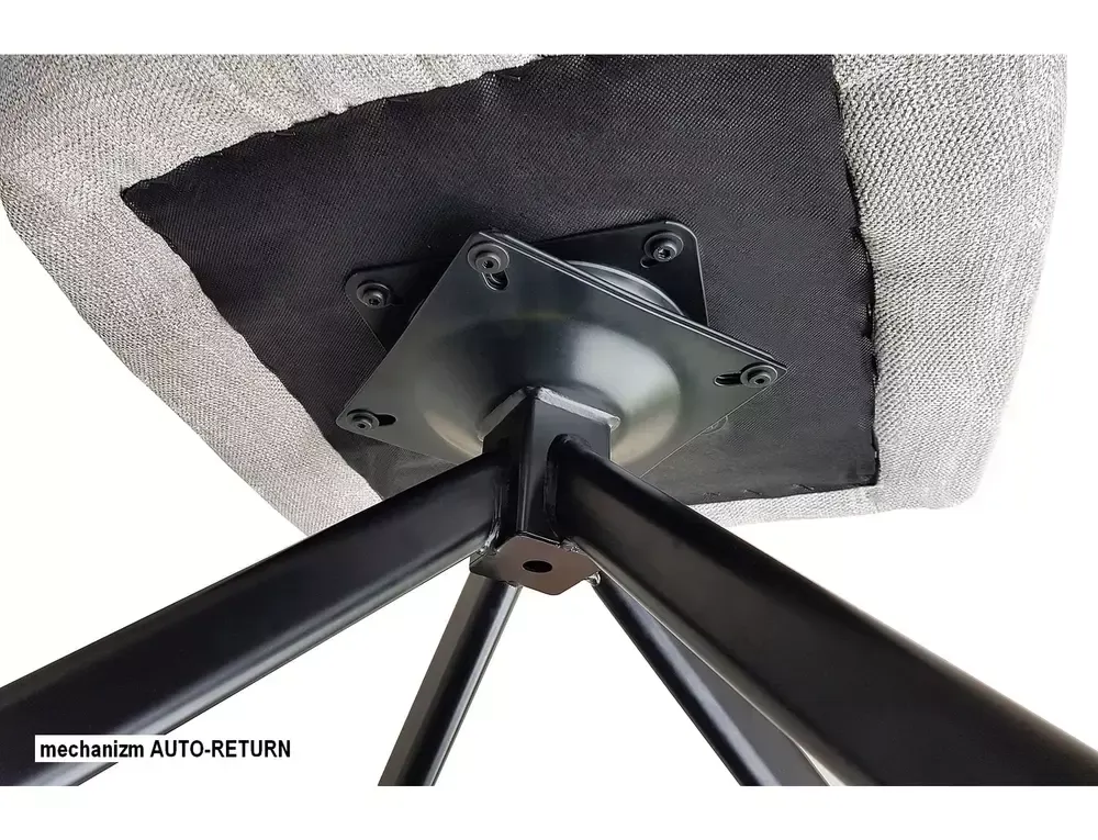 Krzesło obrotowe 180° AZALIA VELVET Bluvel 40 ciemny beż czarny stelaż - AZALIAVCCB