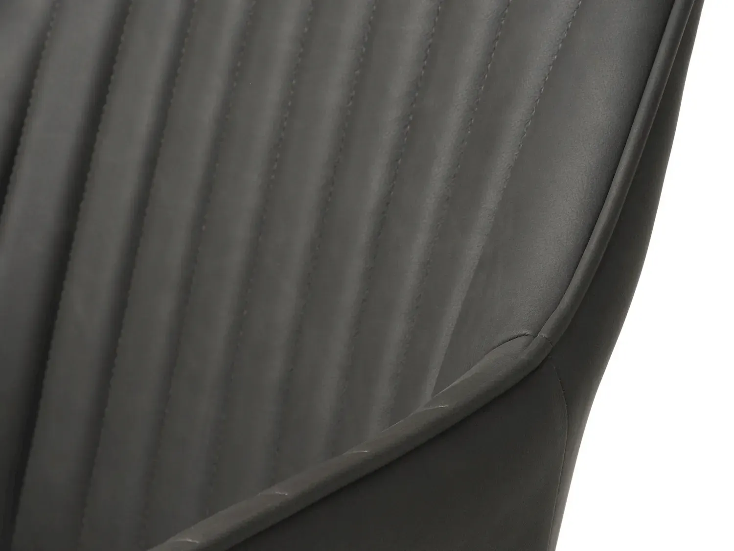 Krzesło tapicerowane MELFORT ekoskóra: ciemnoszary - UN_33510000