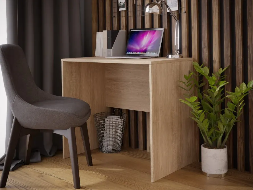 Biurko DUBBERLY minimalistyczne - dąb sonoma - DBBB111-D30F