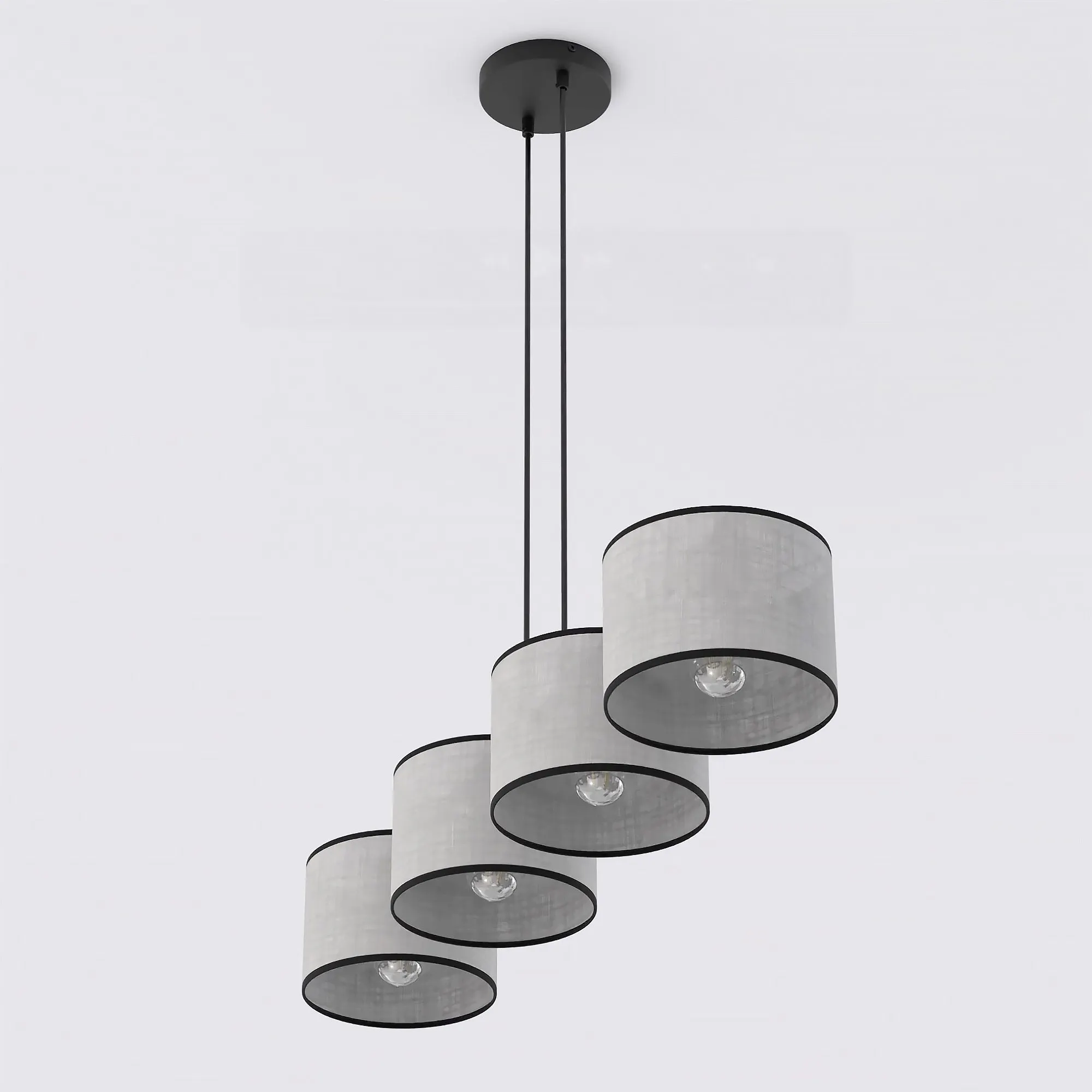 image lampa wisząca, kinkiet, lampy sufitowe, kolor czarny, abażur cylindryczny