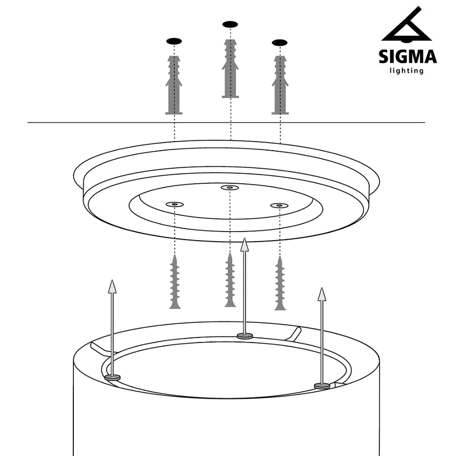Plafon SOFT M czarny - SI_40648