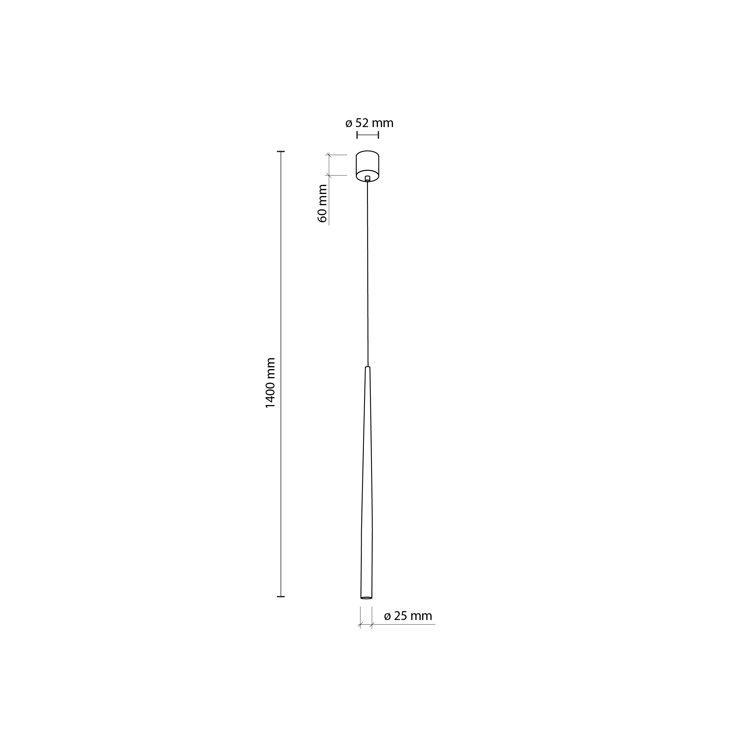 Lampa wisząca PIANO czarna złota podłużna smukła 139x5cm - TK_10116