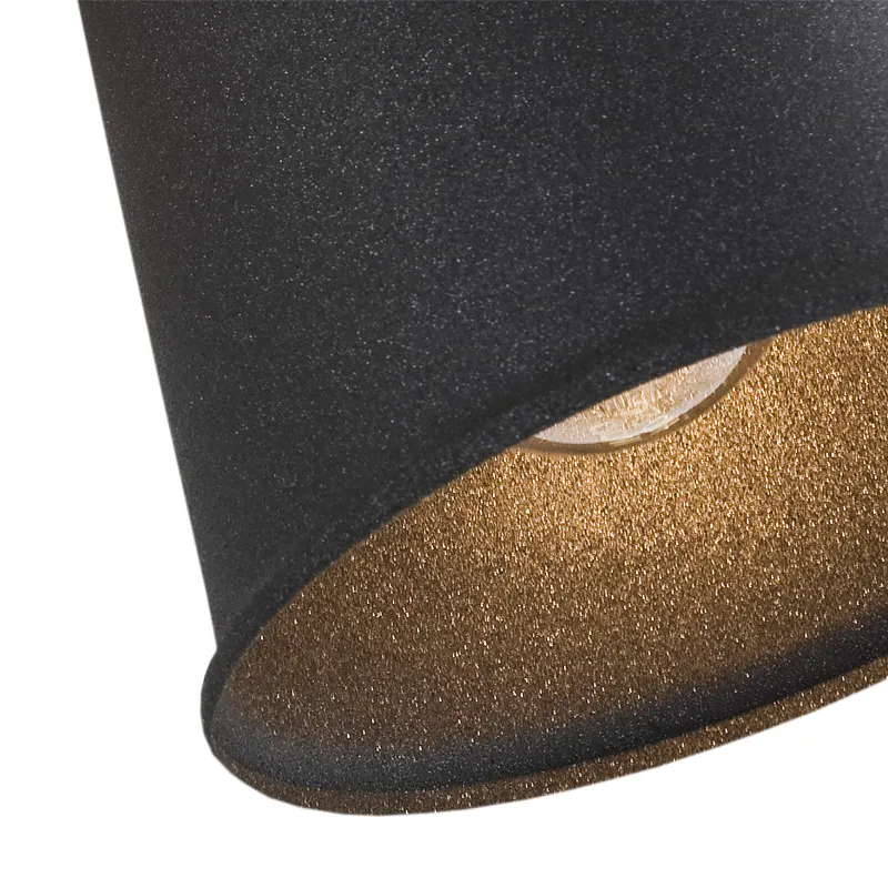 Kinkiet KONGO metalowy czarny chromowany - 673