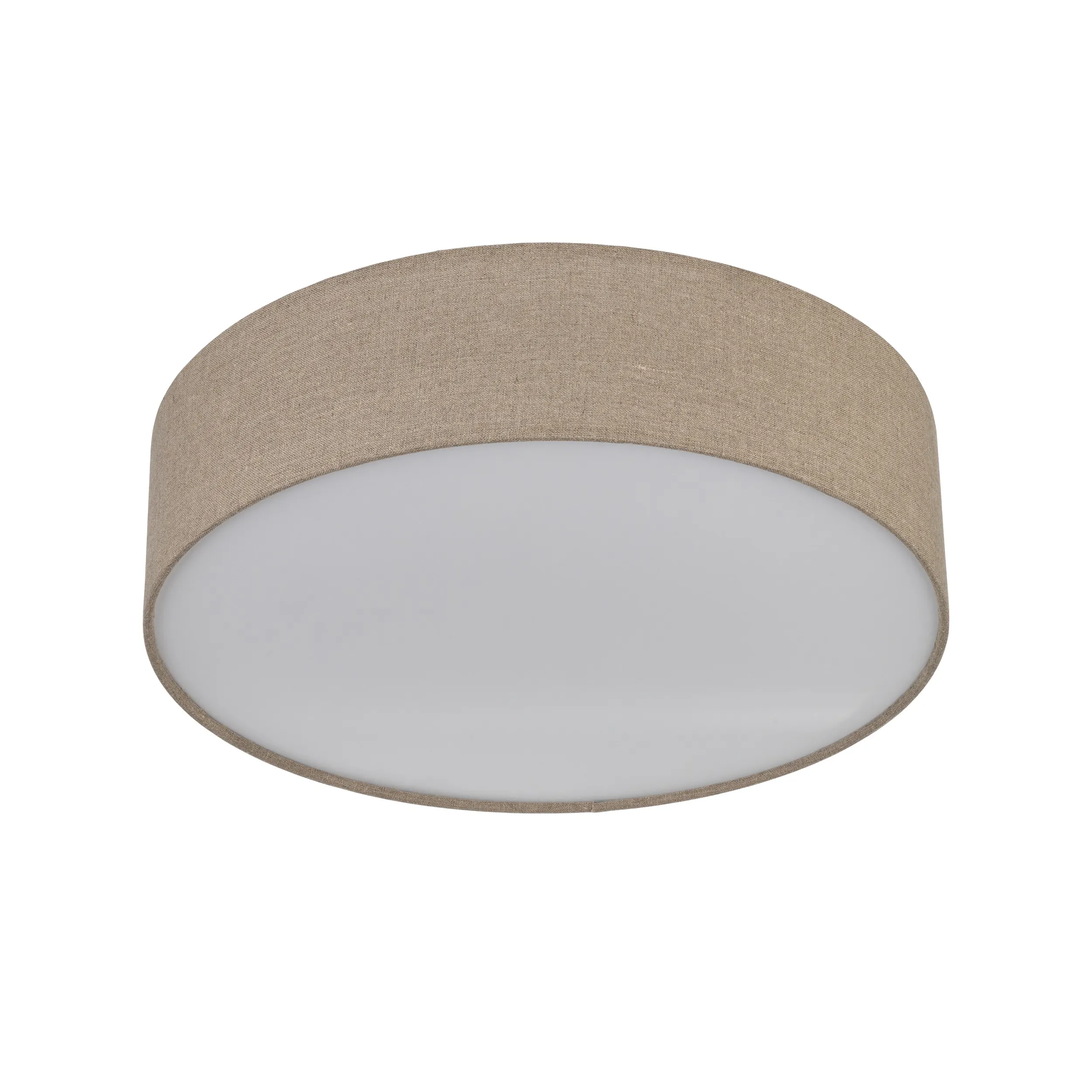 Lampa sufitowa EARTH brązowa z białym kloszem 60x17cm - TK_10166