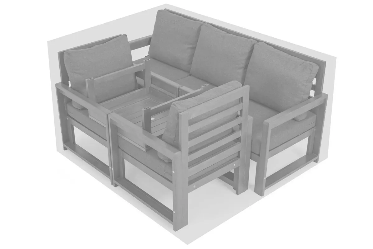 Pokrowiec na zestawy ogrodowe 5-osobowe 190x150x82 cm - FE5906948117174