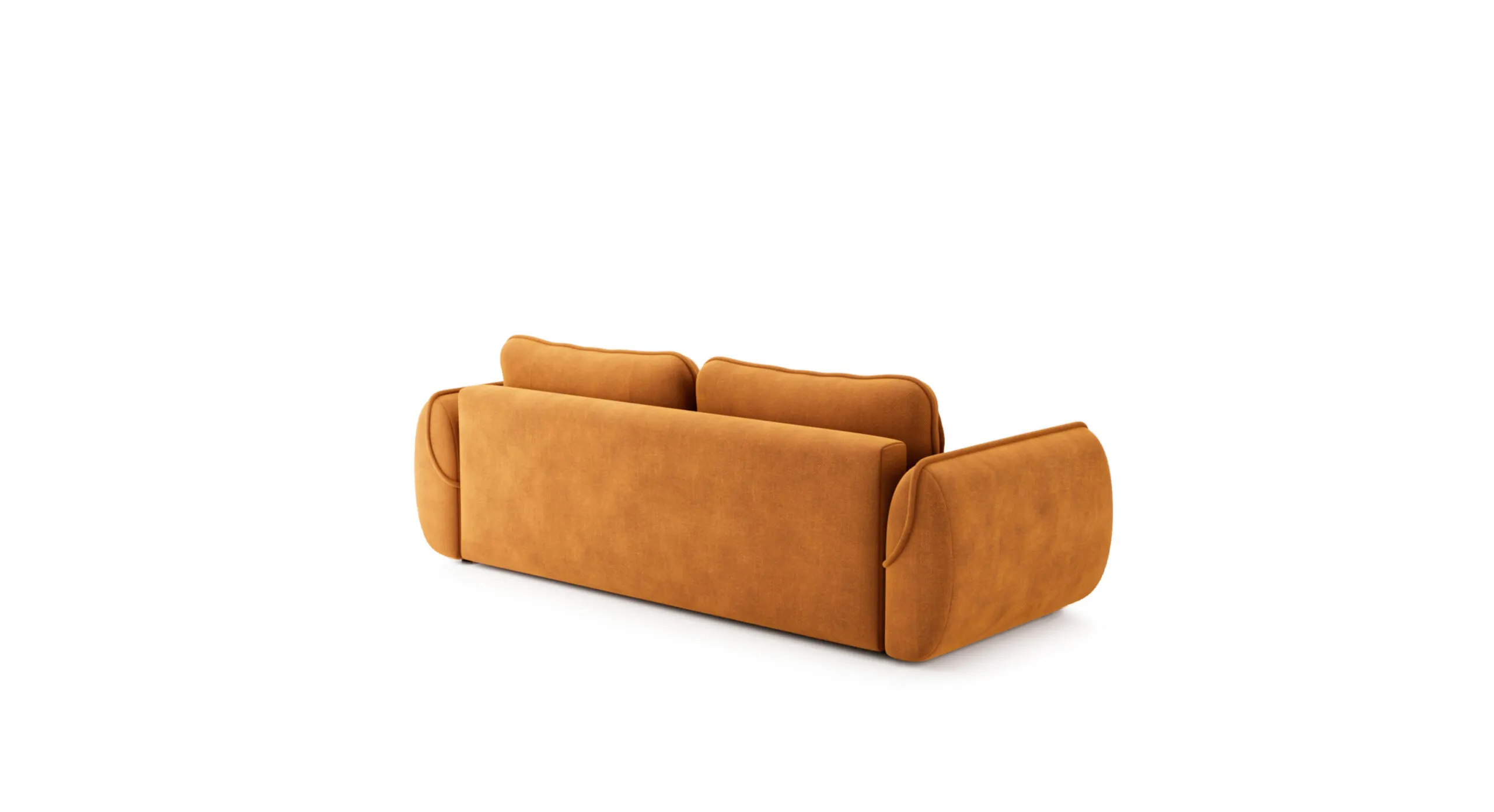 Sofa rozkładana UMEA ozdobne poduszki - tkanina Rebel 20 -cynamon - UMEA_SO_REBEL20