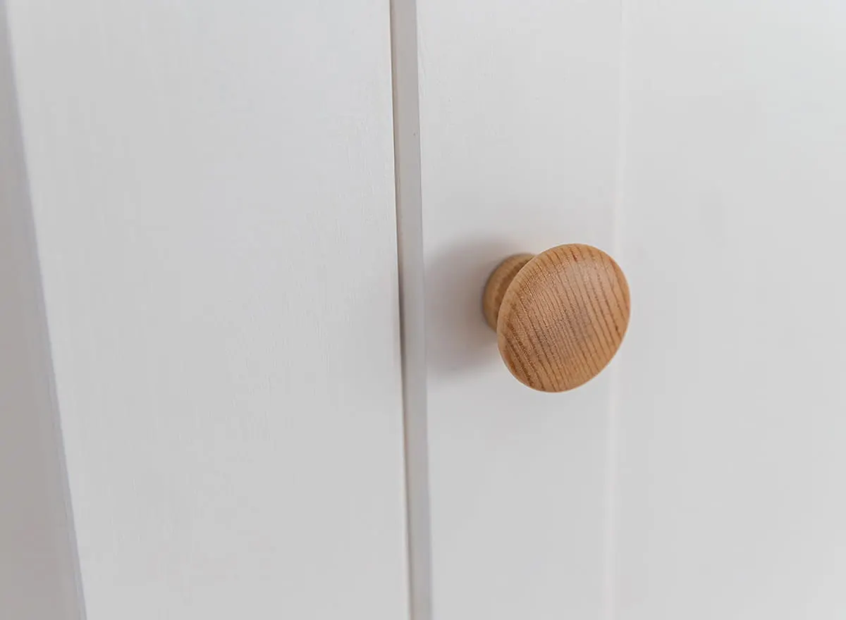 Szafa MARONE ELITE 1-drzwiowa z 2 szufladami - biały, złocisty - PLMEL27