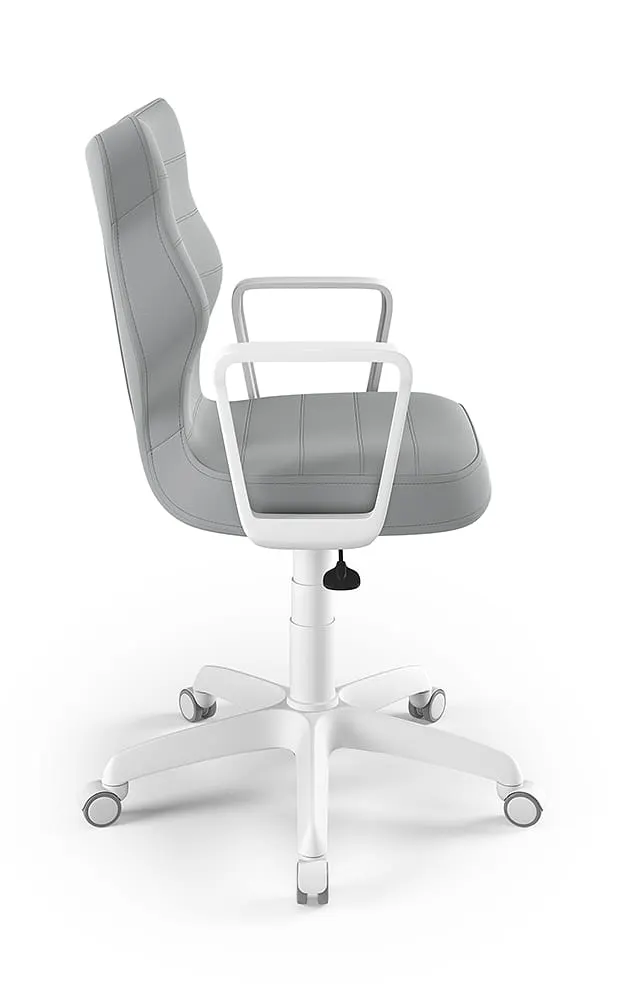 Krzesło młodzieżowe Norm biały Velvet 03 rozmiar 6 - MA-L-6-A-B-VT03