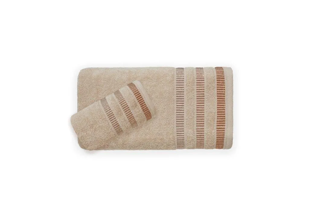 Ręcznik frotte SAGITTA 50x90 gramatura 500 caffe latte - FARO_23012