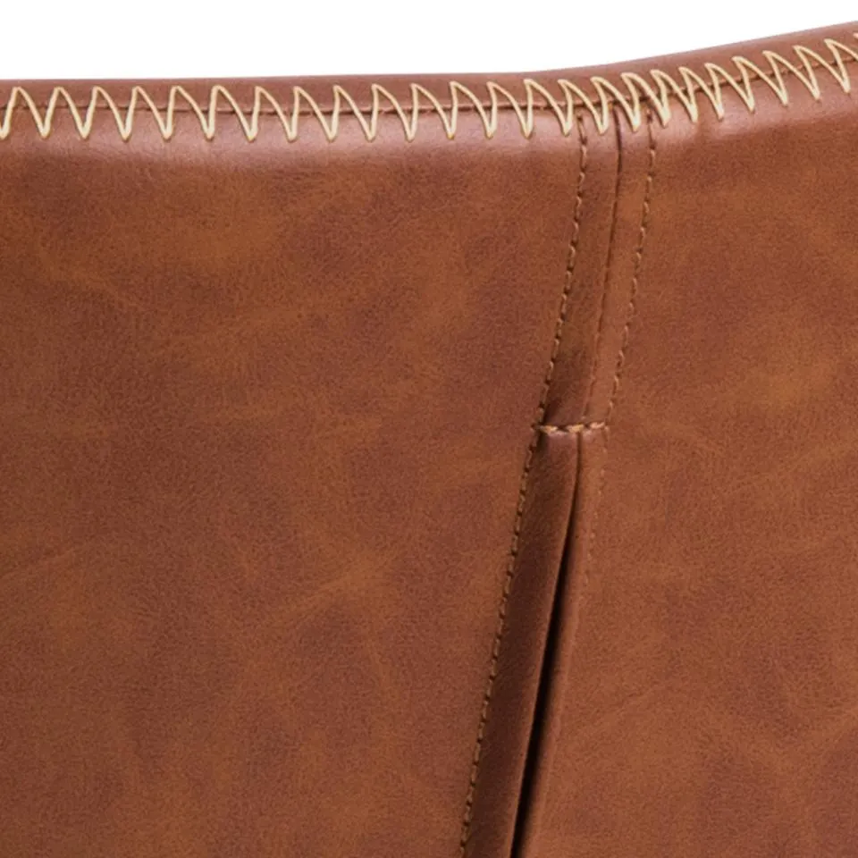 Krzesło obrotowe DOREN Brązowy-zamek błyskawiczny, Czarny - 0000096219