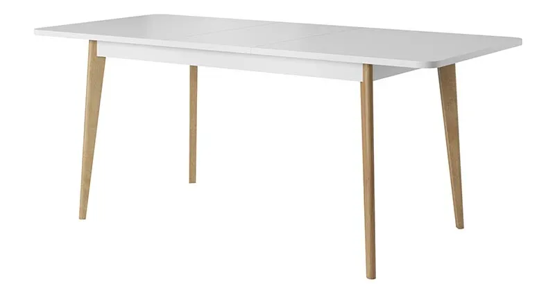 Stół PRIMO rozkładany 80x 140-180 - biały dąb lineo - PRIMO_ST140_DRB