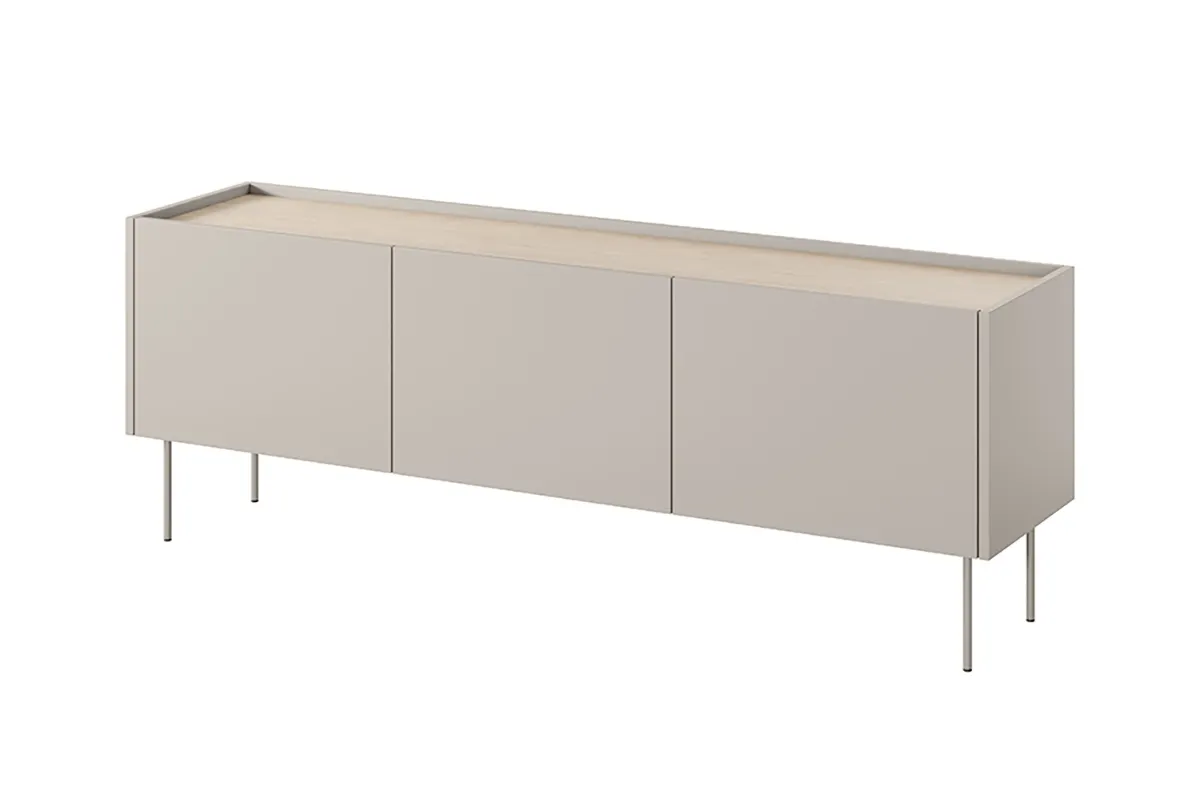 Szafka RTV DESIN 170 3D - kremowa - dąb nagano