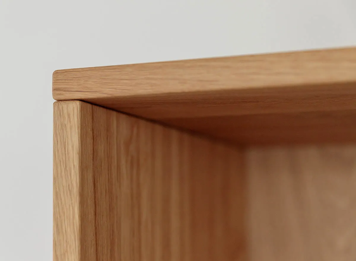 Komoda z 3 szufladami i półką lity dąb olejowany Simona - PRHSIM02