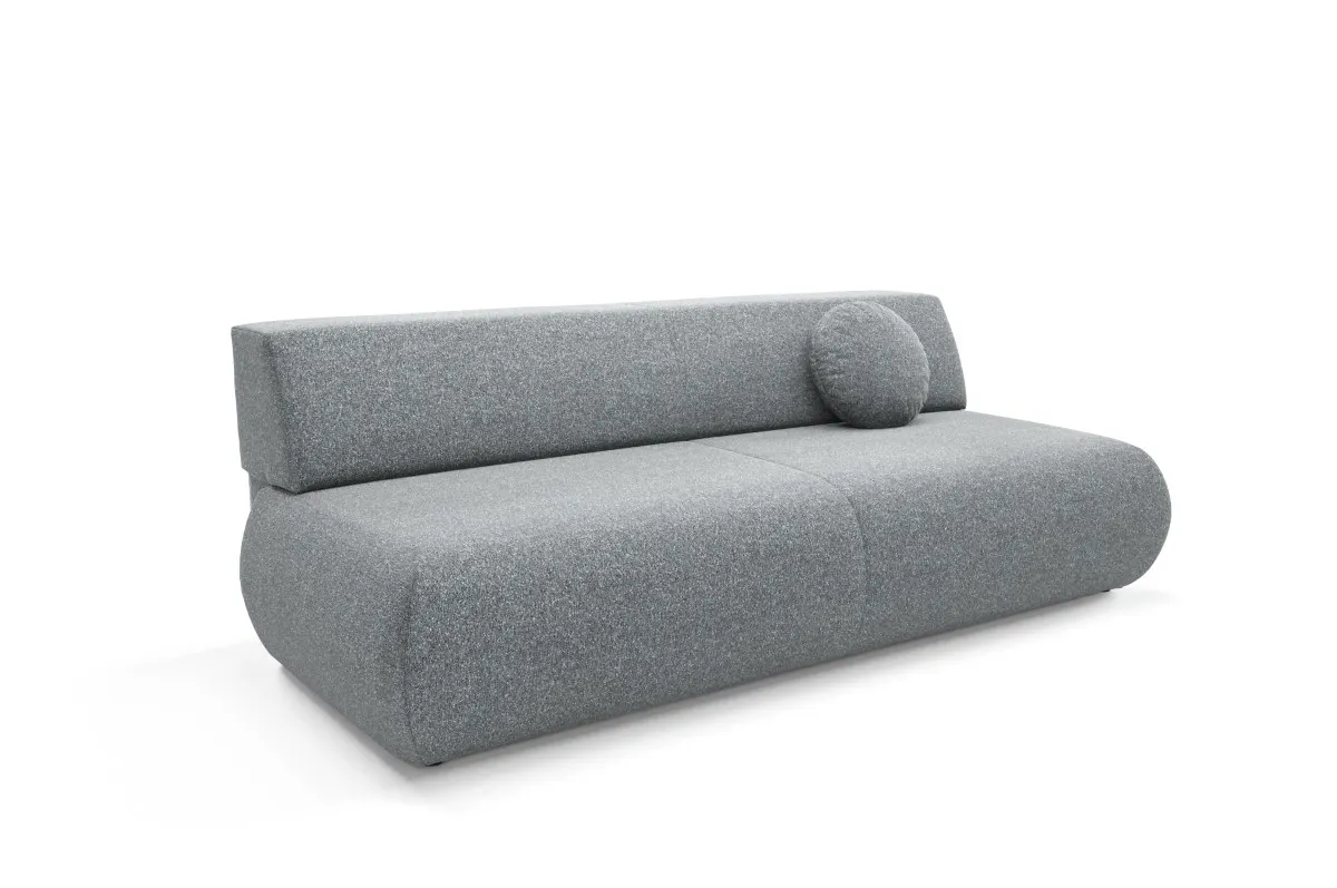Sofa rozkładana z pojemnikiem PUENTE 214 cm popielata Sofa rozkładana z pojemnikiem PUENTE 214 cm popielata