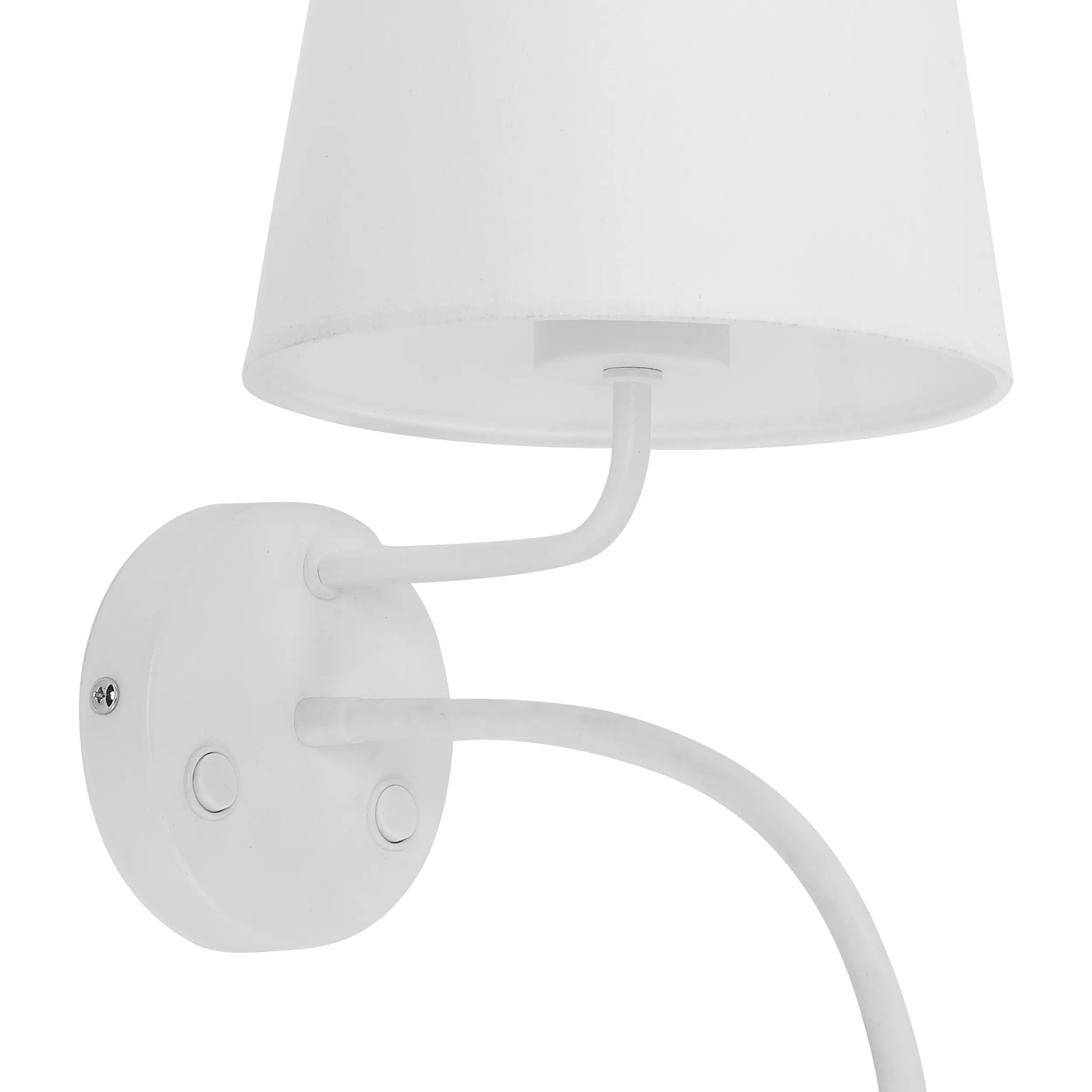 Kinkiet MAJA biały z regulowaną lampką do czytania z niezależnymi włącznikami 50x40x19cm - TK_2535