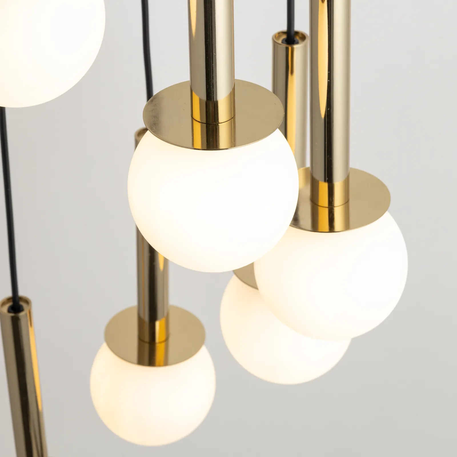 Lampa wisząca DAISY 7 czarno-złota - SI_40772