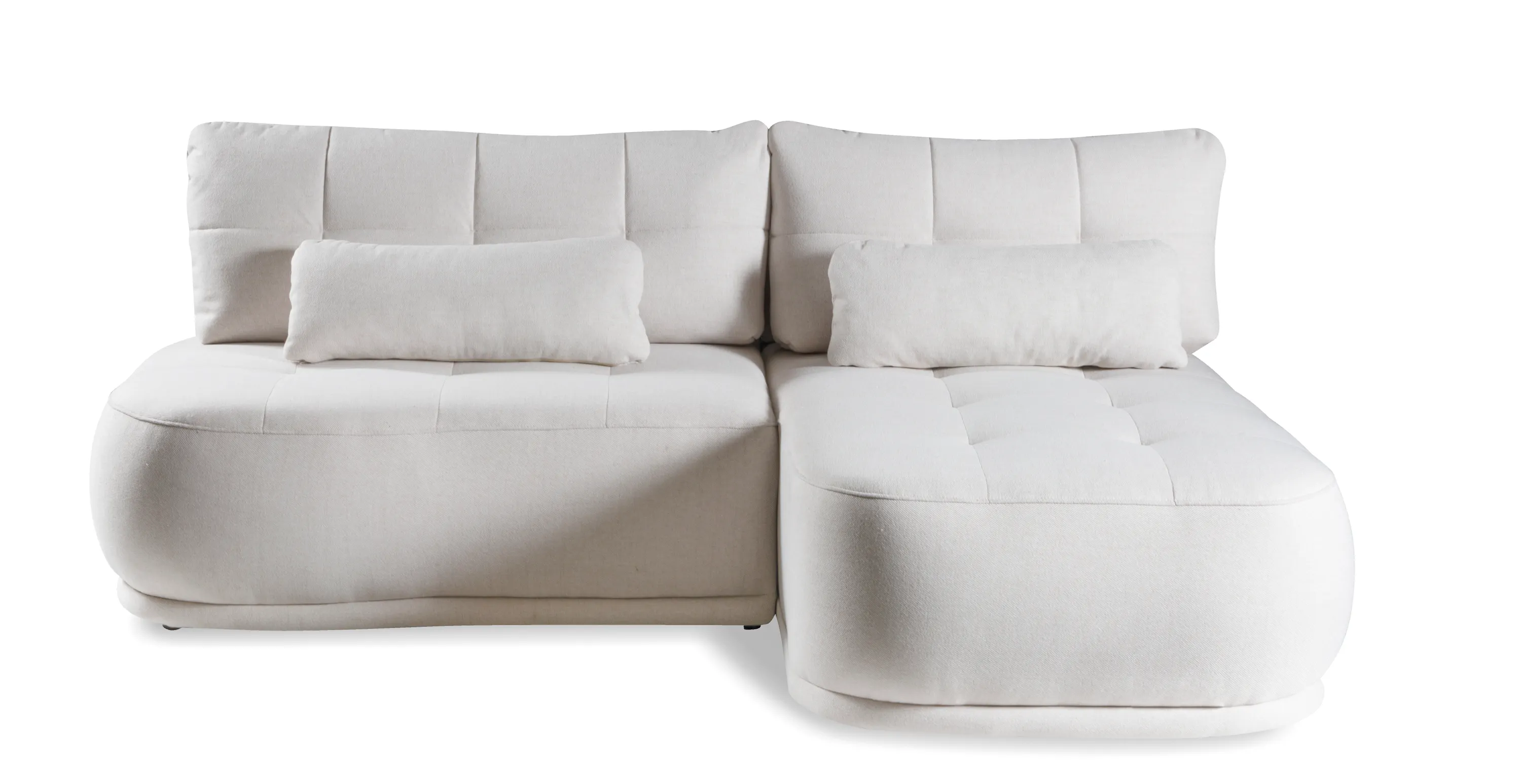 Narożnik rozkładany z pojemnikiem BALI NEVE 228 cm prawostronny jasnobeżowy - BALI_NEVE_03