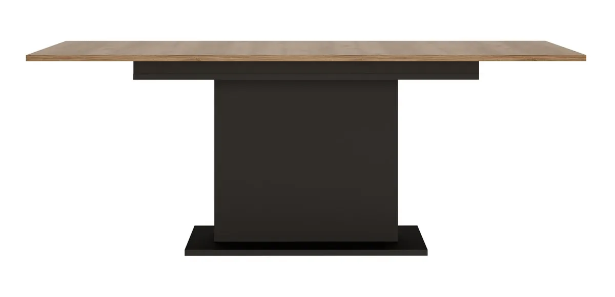 BROLO BROT02 STÓŁ DĄB CATANIA /CZARNA PERŁA Rozkładany 160(200)x90 — zdjęcie 2