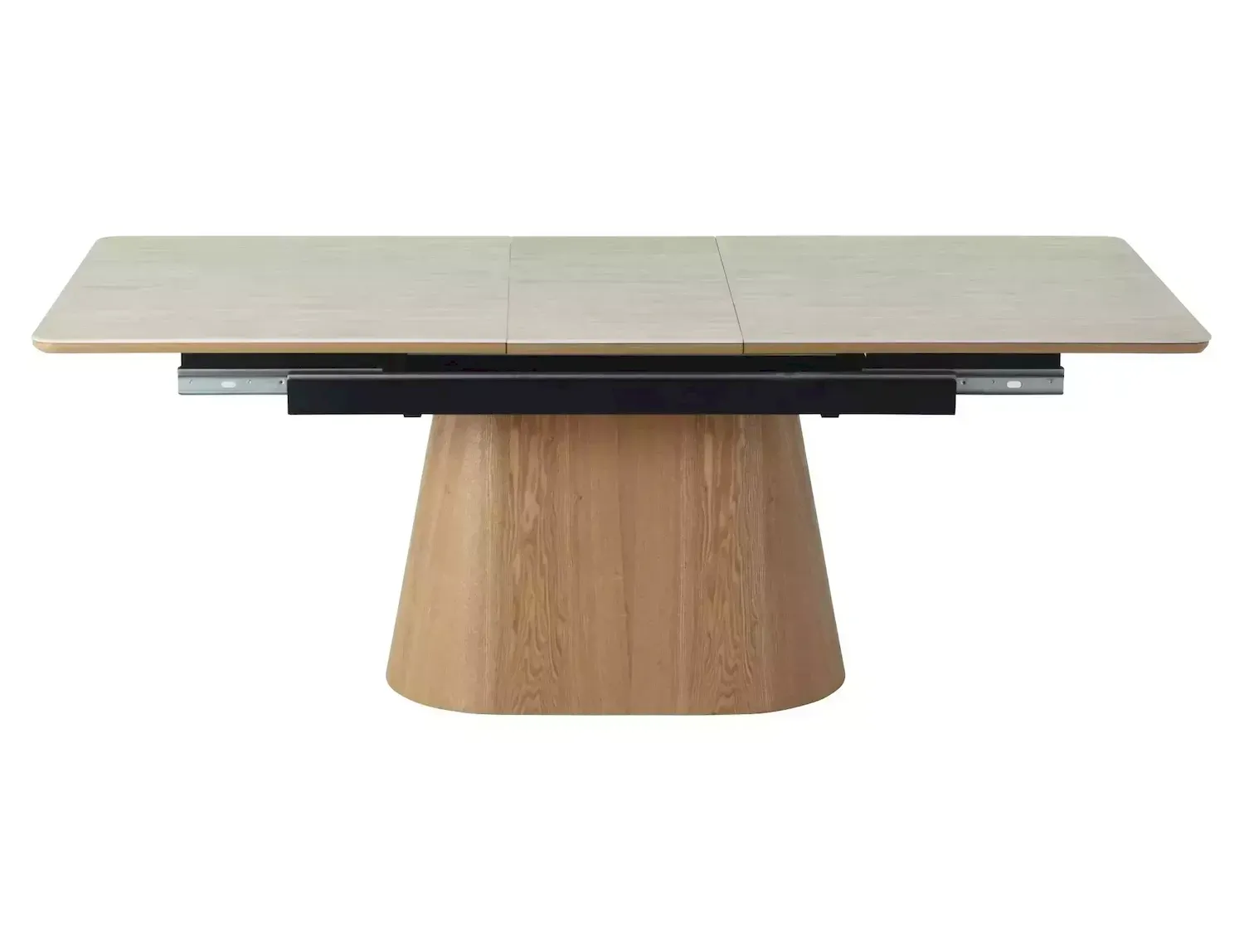 Stół rozkładany ceramiczny MONACO 90x160(200) travertine beż mat stelaż dąb - MONACOSZTRC160