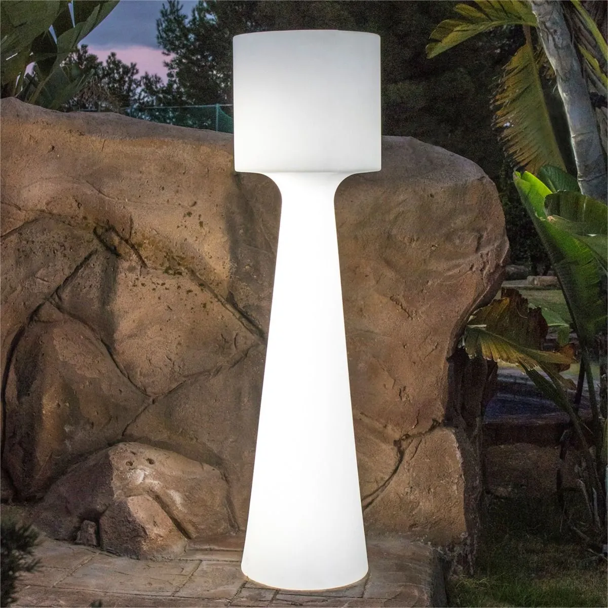 Lampa ogrodowa GRACE 170 (3105) LED z pilotem biała — zdjęcie 8