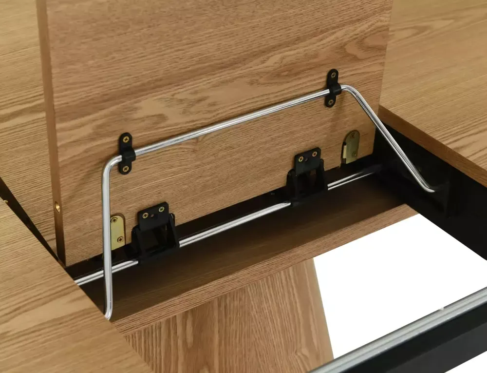 Stół okrągły rozkładany ANGEL II 120x120-160 efekt dębu - ANGELIID120