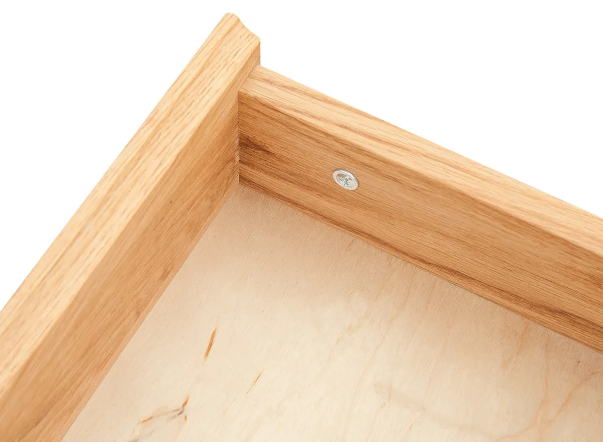 Stolik GIALO z szufladą i półką GIALO 60x40x40 - dąb olejowany - 2SGIA03