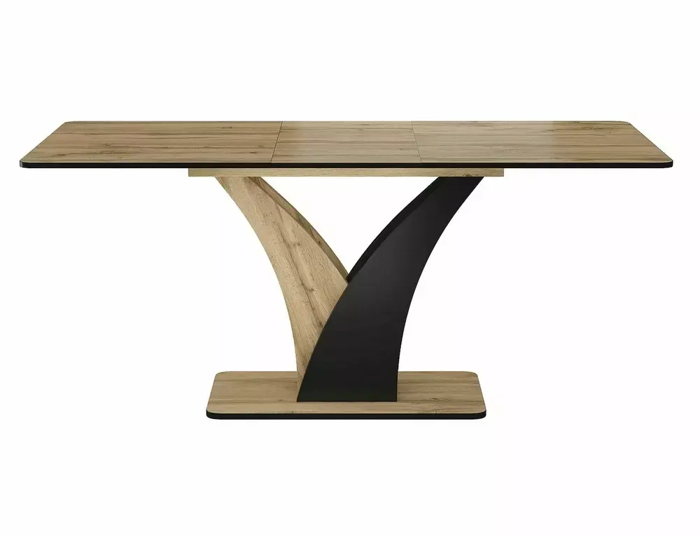Stół rozkładany VENTO dąb artisan/czarny 120(160)X68 Signal - VENTODACZ120
