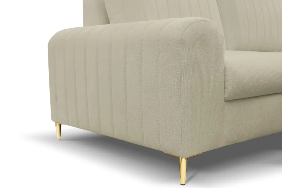 Narożnik rozkładany z pojemnikiem MONACO LOFT 251 cm prawy beżowy