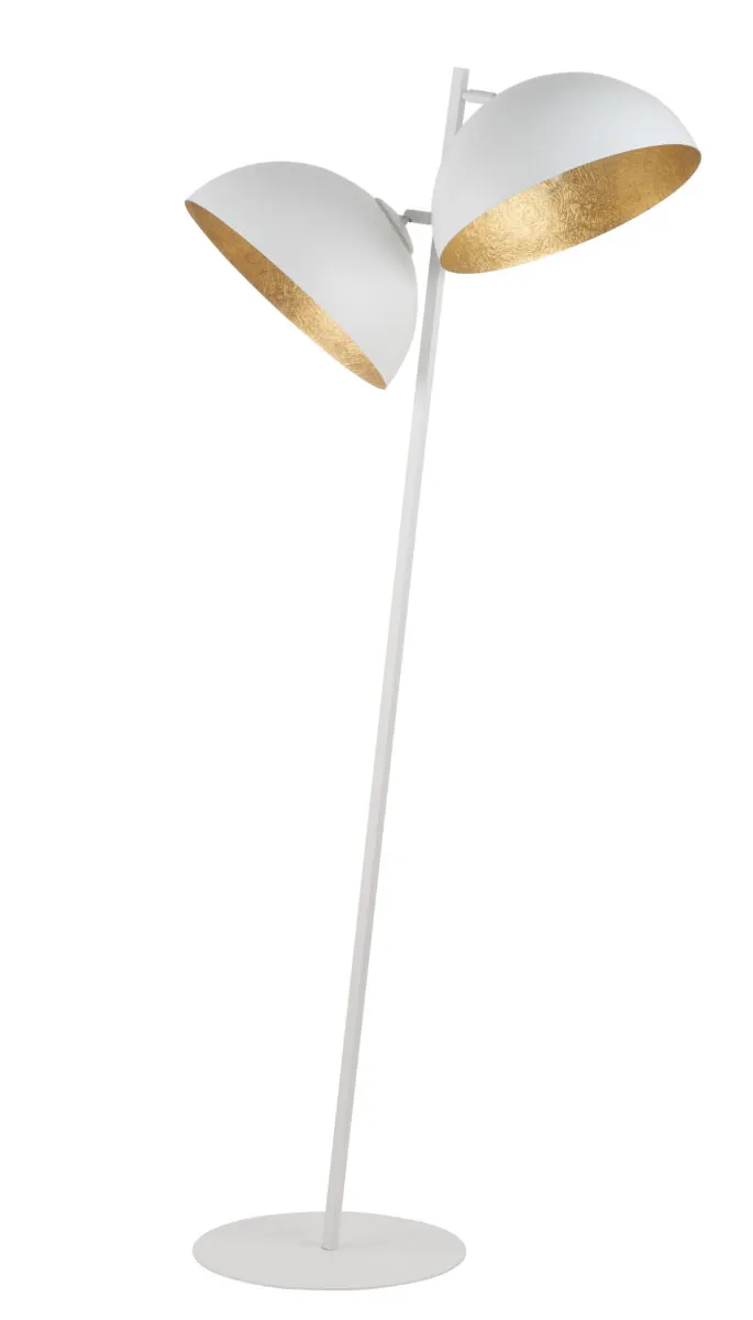 Lampa podłogowa SFERA biało-złota