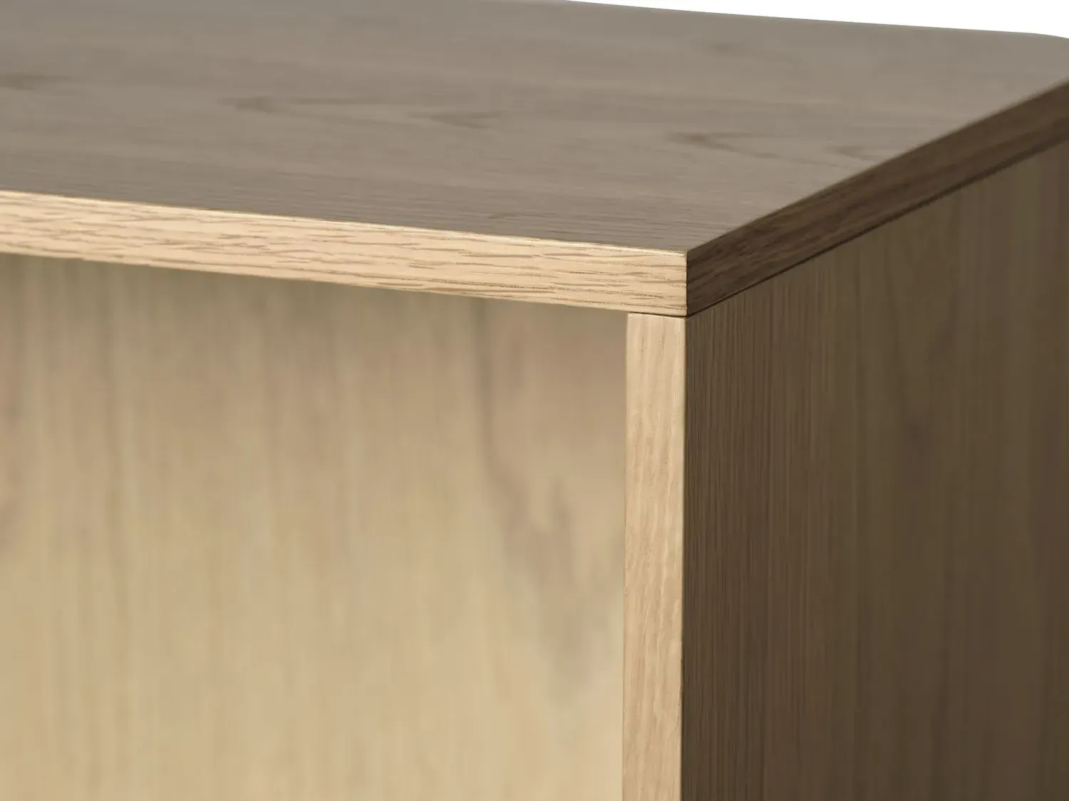 Regał niski 2-drzwiowy PONZA dąb naturalny - UN_48490200