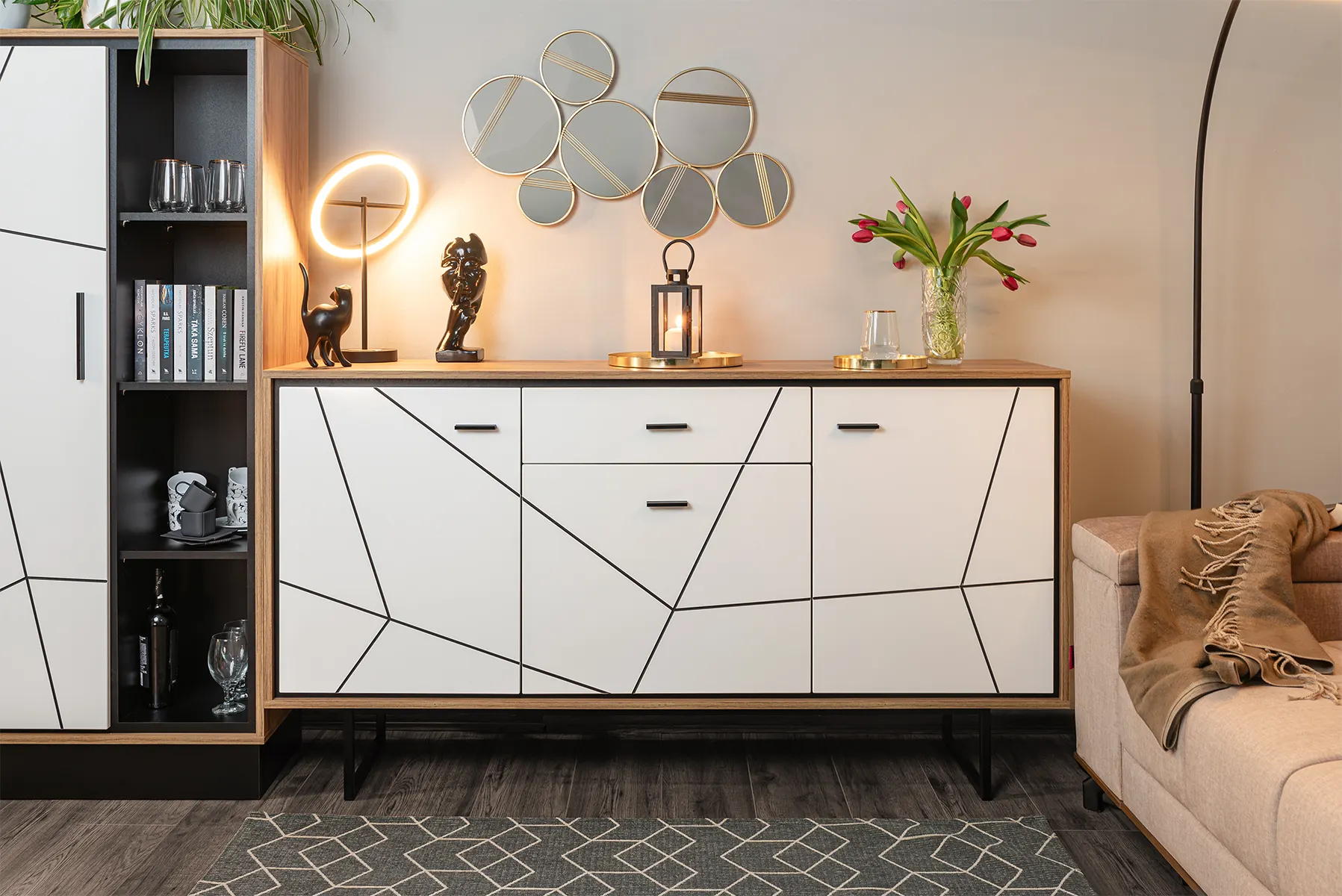 Lampa stojąca Brest ledowa ( Trzystopniowy włącznik dotykowy ) 38 cm - 8016-104