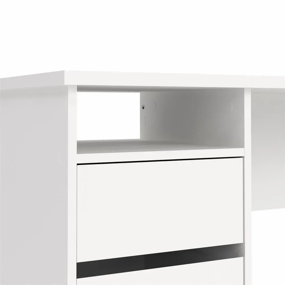 Biurko z 3 szufladami FUNCTION PLUS 110cm białe - TV_704924949