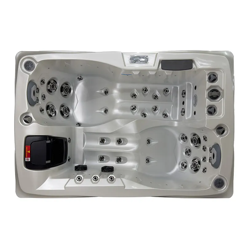 Jacuzzi ogrodowe 2-os. z hydromasażem SPA-749 200x135 cm biały/antracyt - HS_SPA749-3282