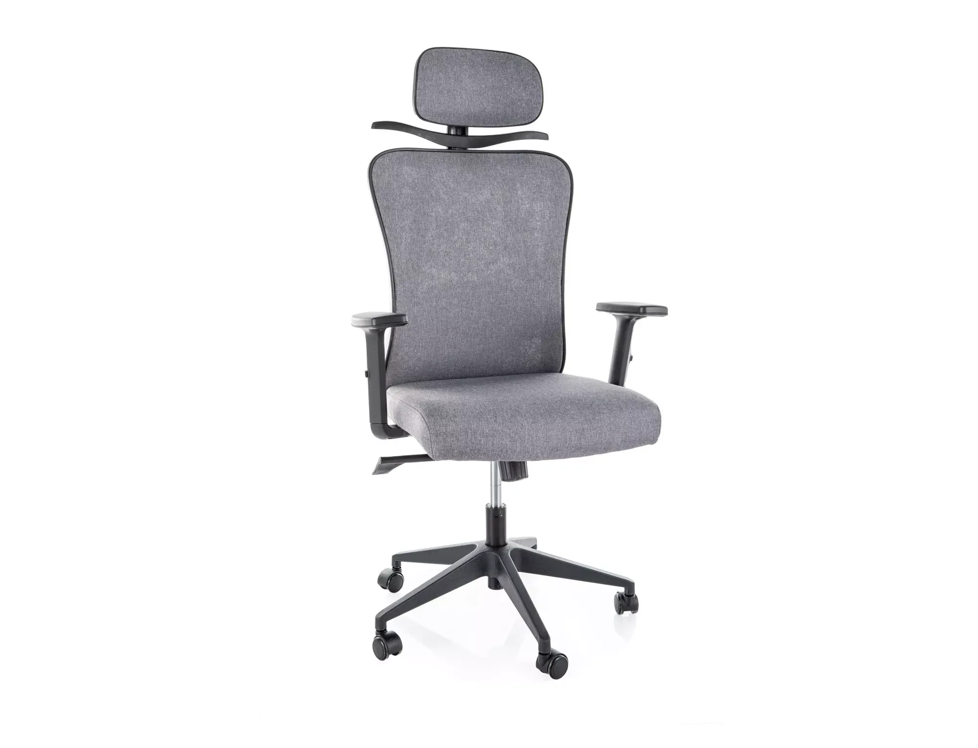 Fotel biurowy obrotowy Q-080M ergonomiczny szary Signal