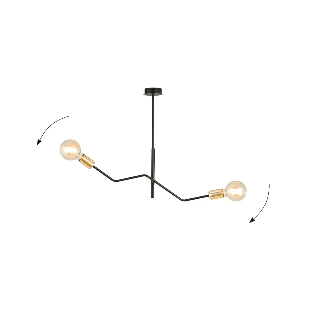 Lampa sufitowa BOLT Czarny 1125/2 - 1125/2