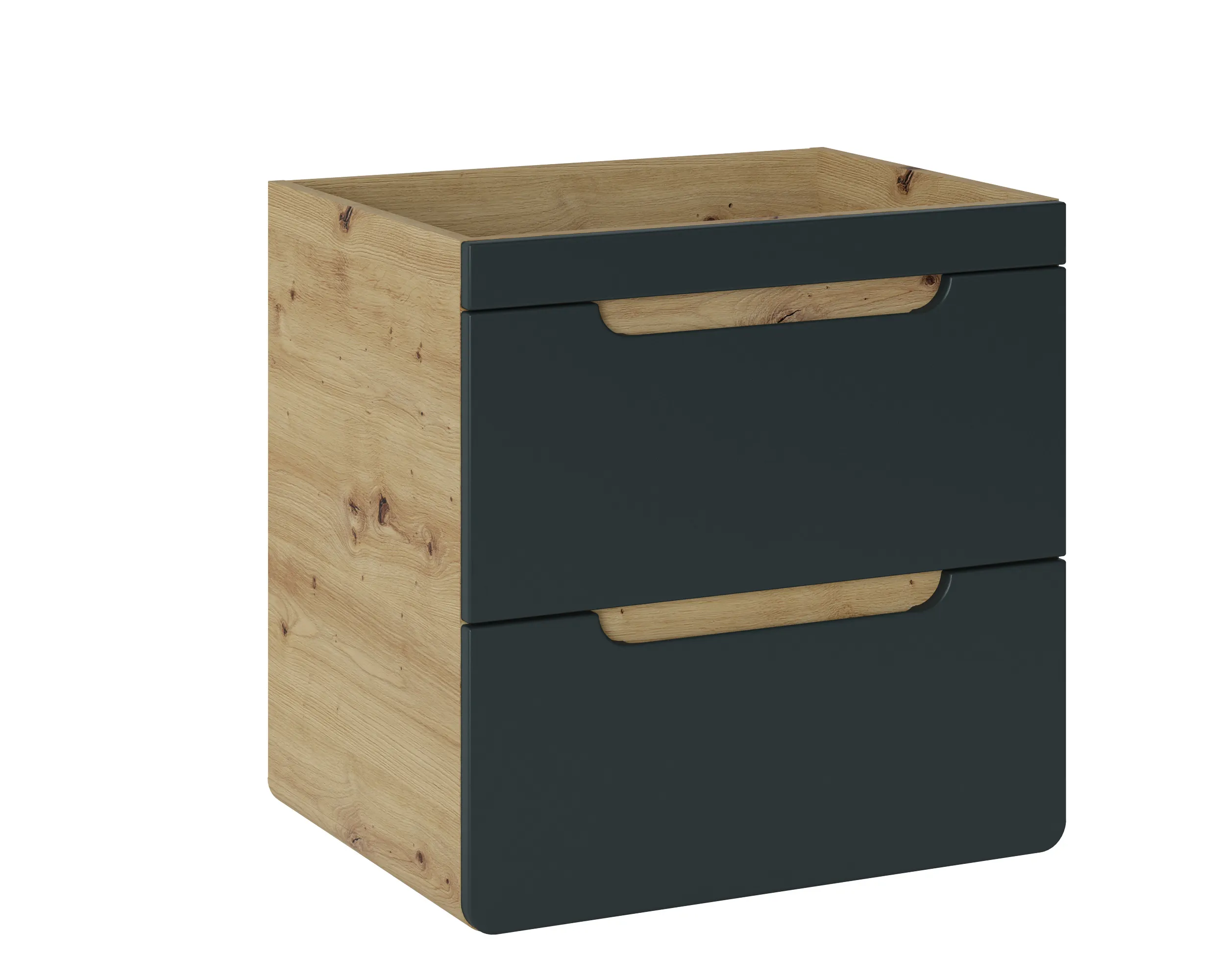 Szafka pod umywalkę z 2 szufladami ARUBA COSMOS dąb craft, szary 60x46cm