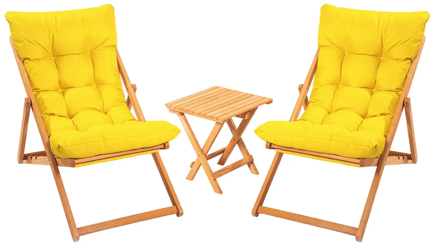 Zestaw ogrodowy (3 elementy) MYD1134 żółty naturalny