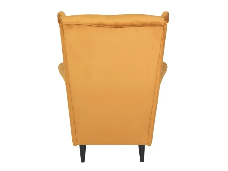 Fotel HARRY VELVET Bluvel 68 curry wenge Signal