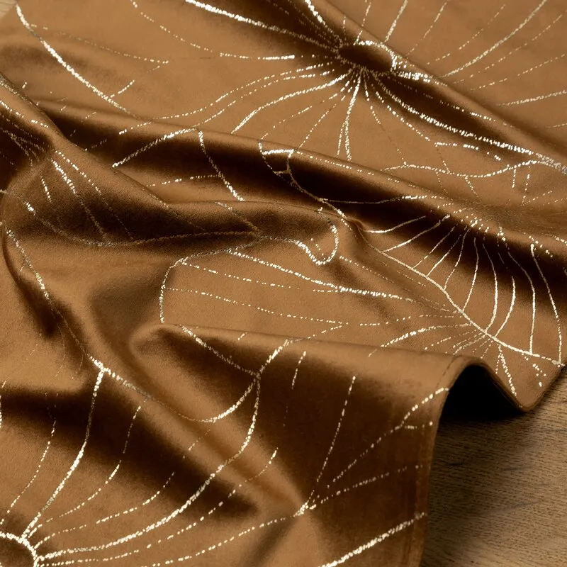 OBRUS BLINK 18 35 X 140 CM BRĄZOWY - EU_390047